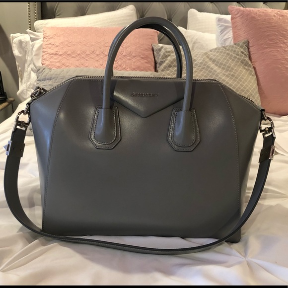givenchy antigona medium gray
